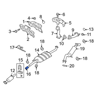 Mercury OE - Exhaust Pipe Adapter