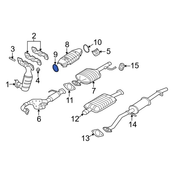 Catalytic Converter Heat Shield Clamp