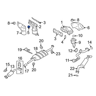 Mercury OE - Exhaust Manifold Nut
