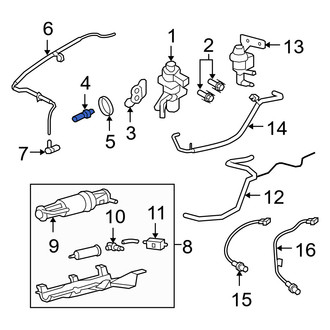 Mercury OE - Exhaust Gas Recirculation (EGR) Tube Adapter