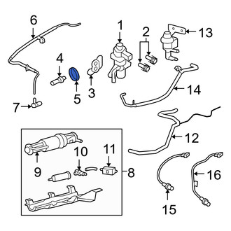 Mercury OE - Exhaust Gas Recirculation (EGR) Tube Gasket