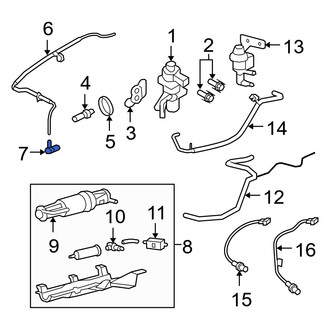 Mercury OE - Exhaust Gas Recirculation (EGR) Tube Adapter