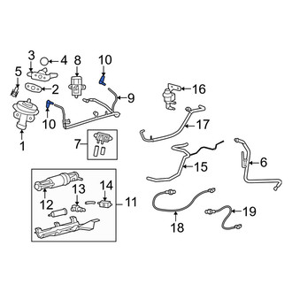 Mercury OE - Exhaust Gas Recirculation (EGR) Tube Adapter