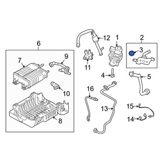 Mercury OE - Exhaust Gas Recirculation (EGR) Tube Gasket