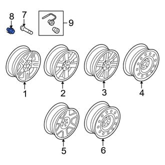 Mercury OE - Wheel Lug Nut