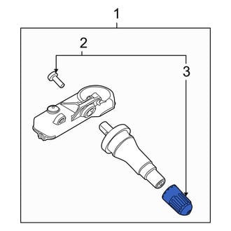 Mercury OE - Tire Pressure Monitoring System (TPMS) Valve Stem Cap