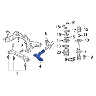 Mercury OE - Front Right Suspension Control Arm
