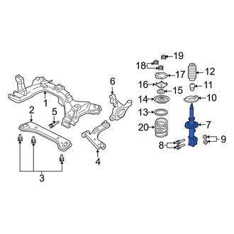 Mercury OE - Front Right Suspension Strut