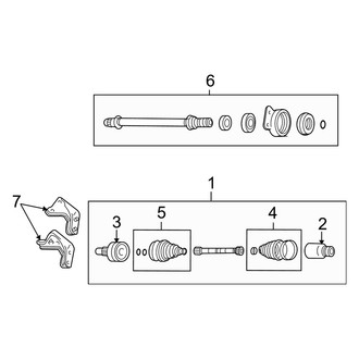 Mercury OE - Front Suspension - Drive Axles (Flex)