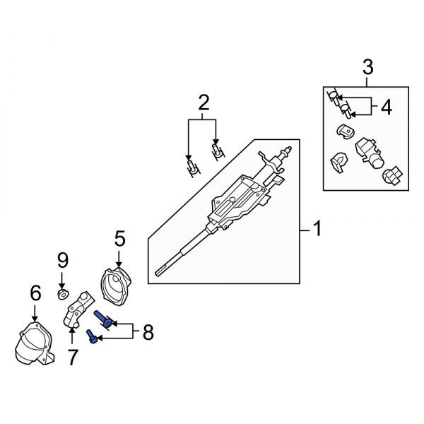 Steering Column U-Joint Bolt