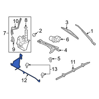 Mercury OE - Front Windshield Washer Hose