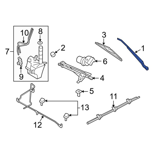 Windshield Wiper Arm