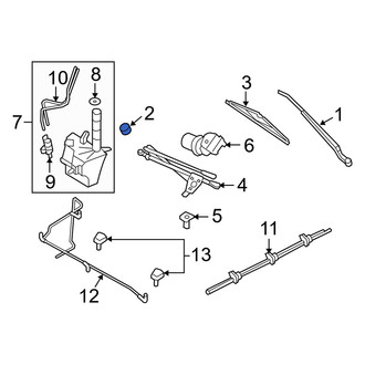 Mercury OE - Wiper Arm Nut