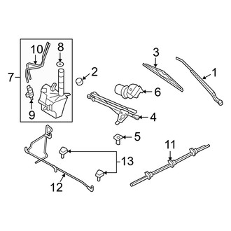 Mercury OE - Windshield - Wiper & Washer Components