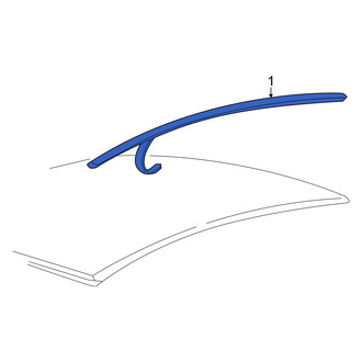 Mercury OE - Left Roof Molding