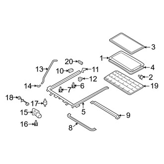 Mercury OE - Roof - Sunroof (Gas)