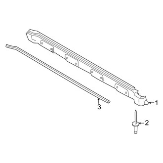 Mercury OE - Pillars, Rocker & Floor - Exterior Trim (Rocker Moldings), (Flex / Gas)