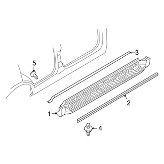 Mercury OE - Pillars, Rocker & Floor - Exterior Trim (Running Board), (Flex / Gas)