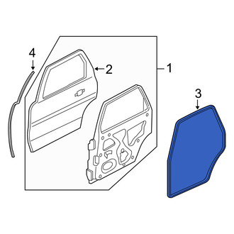 Mercury OE - Rear Inner Door Seal