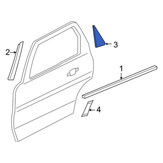 Mercury OE - Rear Right Door Applique