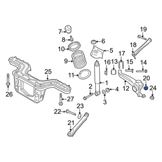 Mercury OE - Steering Tie Rod Nut
