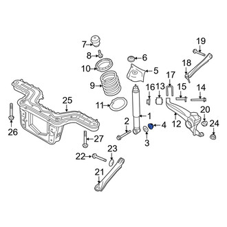 Mercury OE - Suspension Shock Absorber Nut