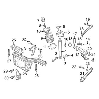 Mercury OE - Rear Suspension - Suspension Components (4WD)