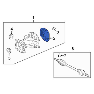Mercury OE - Rear Differential Cover