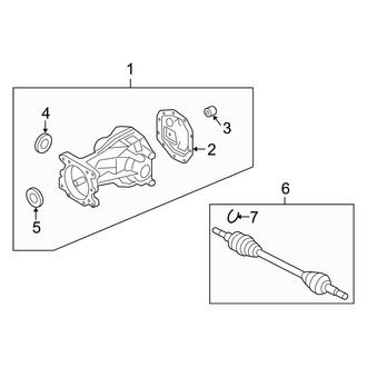 Mercury OE - Rear Suspension - Axle & Differential (4WD)