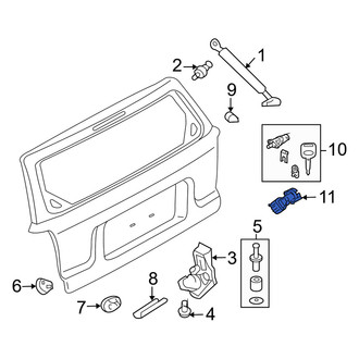 Mercury OE - Rear Liftgate Latch Release Switch