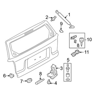 Mercury OE - Lift Gate - Lock & Hardware