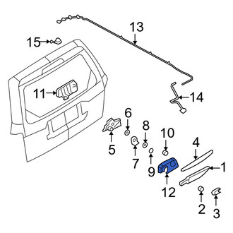 Mercury OE - Outer Liftgate Glass Handle Seal