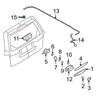 Mercury OE - Rear Back Glass Washer Nozzle