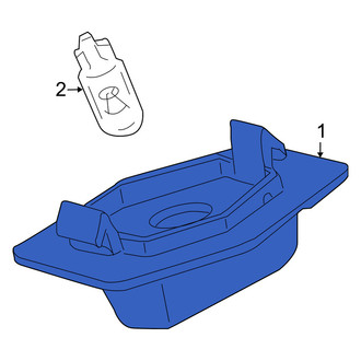 Mercury OE - Rear License Plate Light Lens