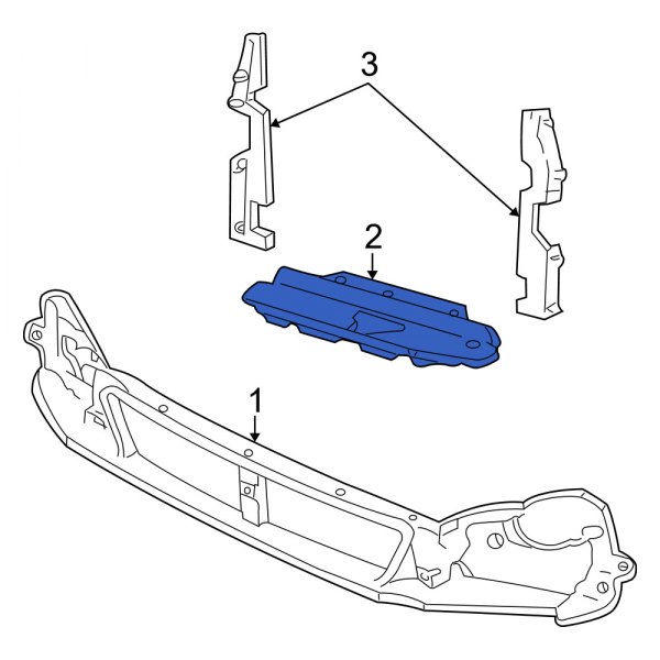 Radiator Support Air Deflector