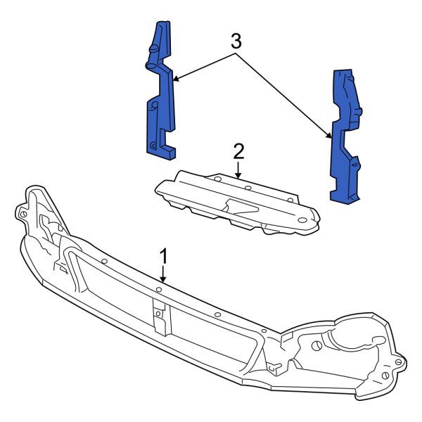 Radiator Support Air Deflector