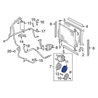 Mercury OE - A/C Compressor Clutch Pulley