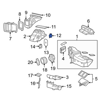 Mercury OE - HVAC Defrost Mode Door Actuator