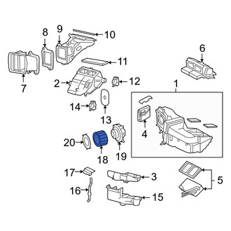 Mercury OE - HVAC Blower Motor Wheel