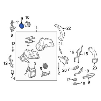 Mercury OE - HVAC Blower Motor Gasket
