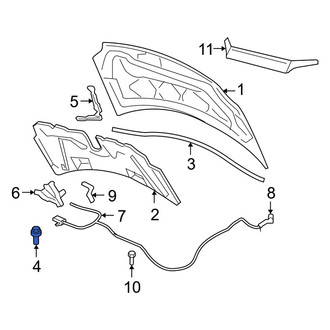 Mercury OE - Front Hood Stop Buffer