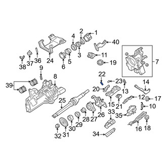 Mercury OE - Steering Column Lock Guide Pin
