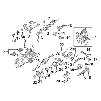 Mercury OE - Steering Column Tube Clip