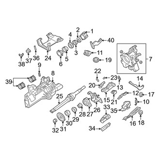 Mercury OE - Steering Column - Housing & Components