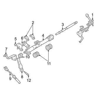 Mercury OE - Steering Column - Shaft & Internal Components (Base / Premier)