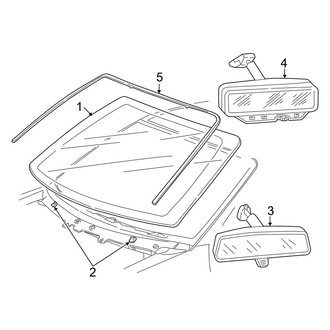 Mercury OE - Windshield - Glass