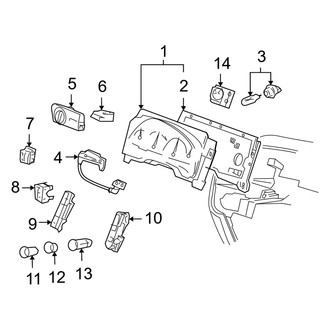 Mercury OE - Instrument Panel - Cluster & Switches