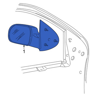 Mercury OE - Front Right Door Mirror