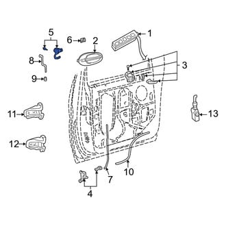Mercury OE - Front Door Lock Cylinder