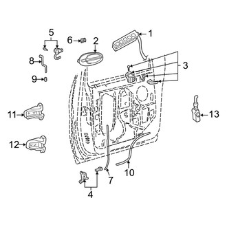 Mercury OE - Front Door - Lock & Hardware